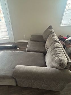 Gray Couch with Chaise