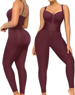 SHAPELLX Jumpsuits for Women Tummy Control One Piece Outfit Yoga Athletic Rompers Sleeveless Bodycon Shapewear