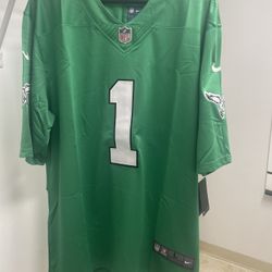 Philadelphia Eagles Jalen Hurt’s  stitched jersey size large available 