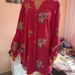 Women's long-sleeved blouse
