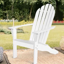 Brand New in Box White Reclining Adirondack Chair Patio Furniture 