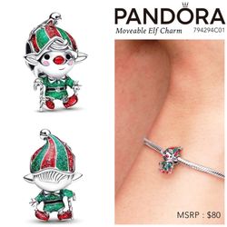 PANDORA Moveable Elf Charm w/box