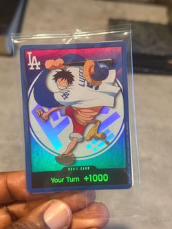 2026 Dodgers One Piece Luffy Card sealed