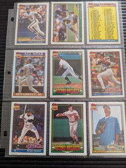 1991 Topps Baseball Cards 