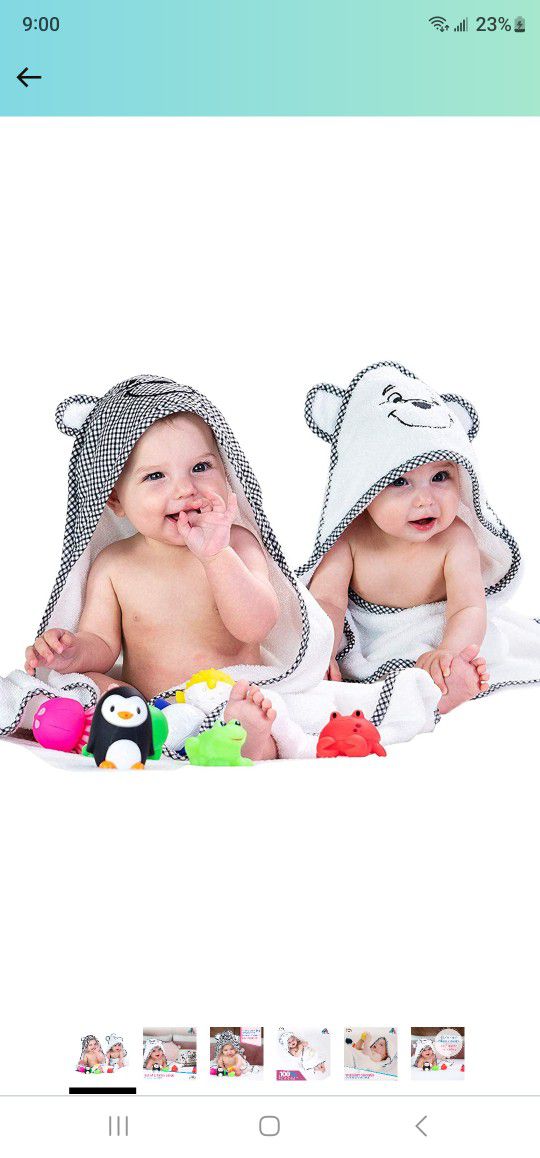 2pack Baby Hooded Towel 30 x 30inch