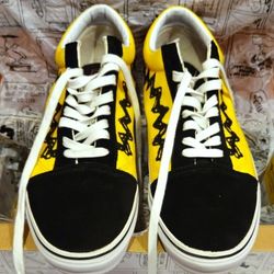 Vans Black And Yellow Charlie Brown