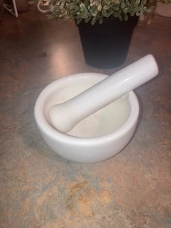Mortar and Pestle - ceramic