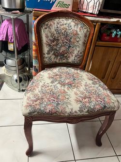 Beautiful floral cushion chair