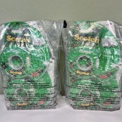 New! Two Scotch 6-Pack Magic Tape Dispensers