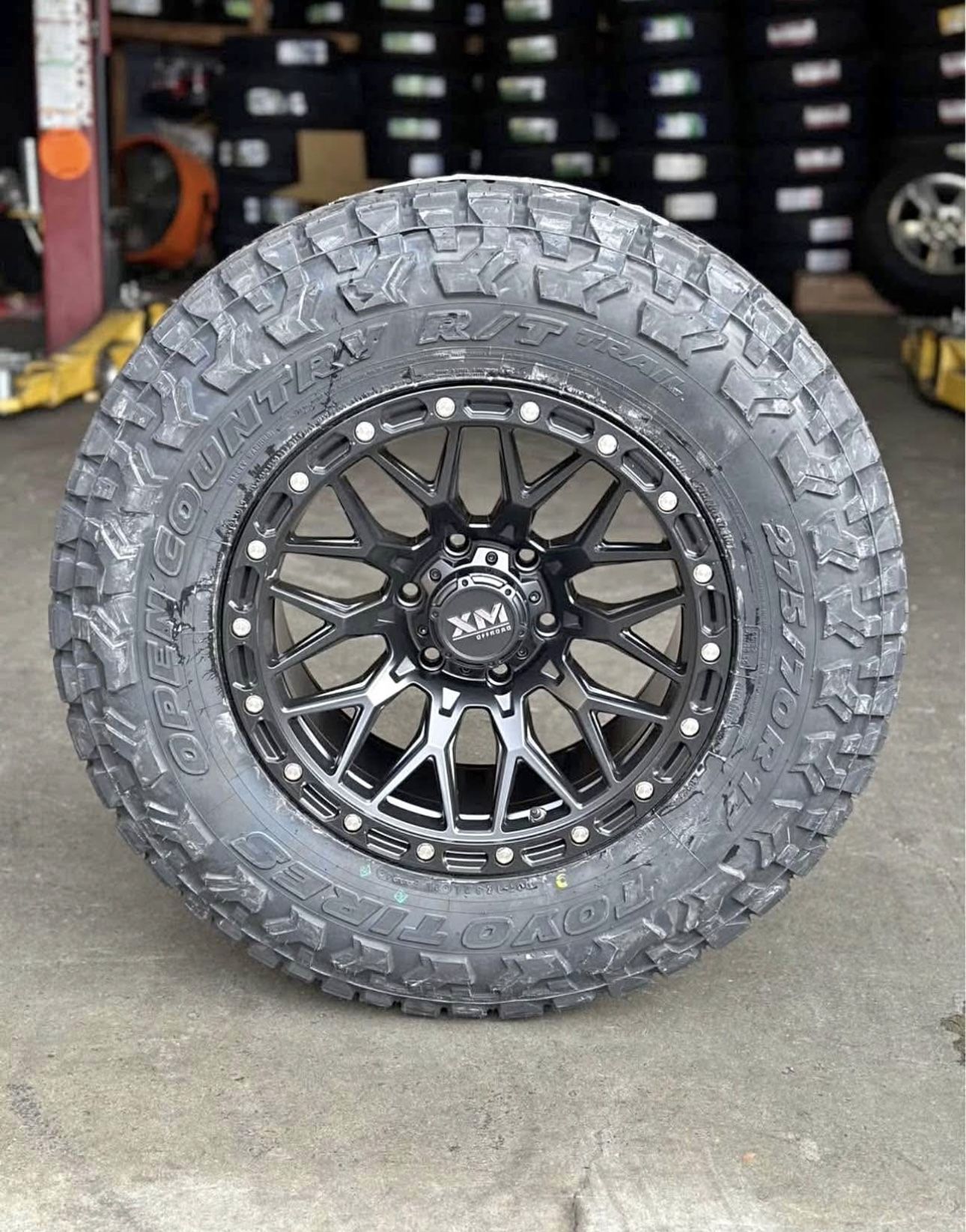 XM704 17x9 6x5.5 +0 Rims Tires Tacoma 4Runner Fjcruiser Silverado Sierra GX460 GX470