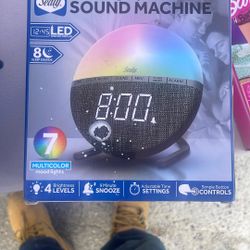 Sealy Multicolor Light-Up Clock Sound Machine