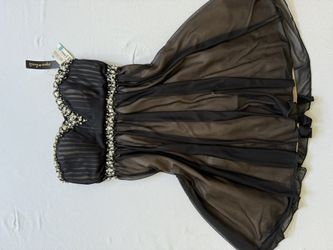 Sequin Hearts Strapless Dress Size S