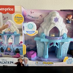Frozen Toy, Fisher-Price Little People Playset Elsa’s Enchanted Lights Palace