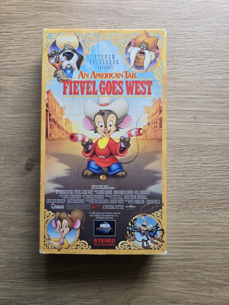 Fievel Goes West An American Tail VHS