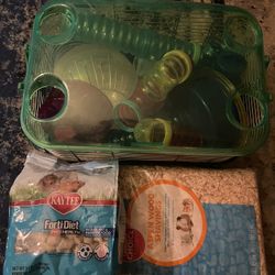 Hamster cadge with accessories 