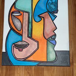 ART: Abstract face - painting