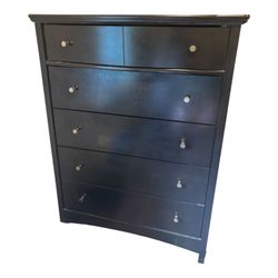 5 Drawer Brown Dresser