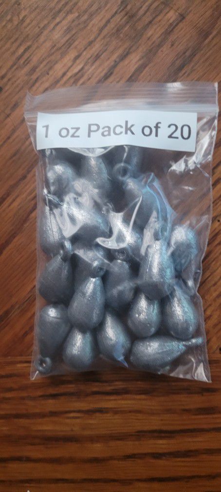 1 Oz Bell Sinkers Pack Of 20