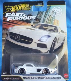 New! Hot Wheels Premium Fast & Furious Mercedes-Benz SLS AMG Coupé Black Series