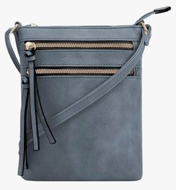 DELUXITY Crossbody Purse Bag Shoulder Bag Multi Pocket Zipper Purse