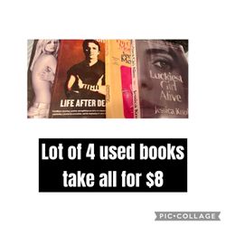 Lot of 4 used books