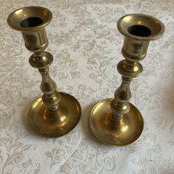 Vintage Brass Candle Holders