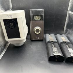 Ring Spotlight Cam with Ring Doorbell 2