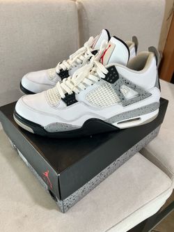 Jordan 4 white cement