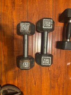 15 pound dumbbells