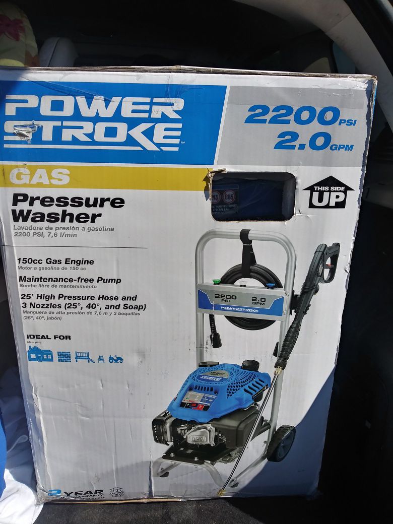 Gas based Powerstroke pressure washer 220p psi
