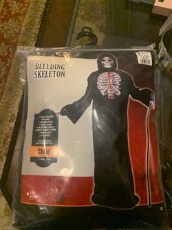 Bleeding Skeleton Costume . Child XL 14-16