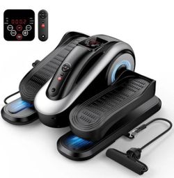 Under Desk Elliptical Machine Large Size with 12 Adjustable Speeds and Remote New, Open Box