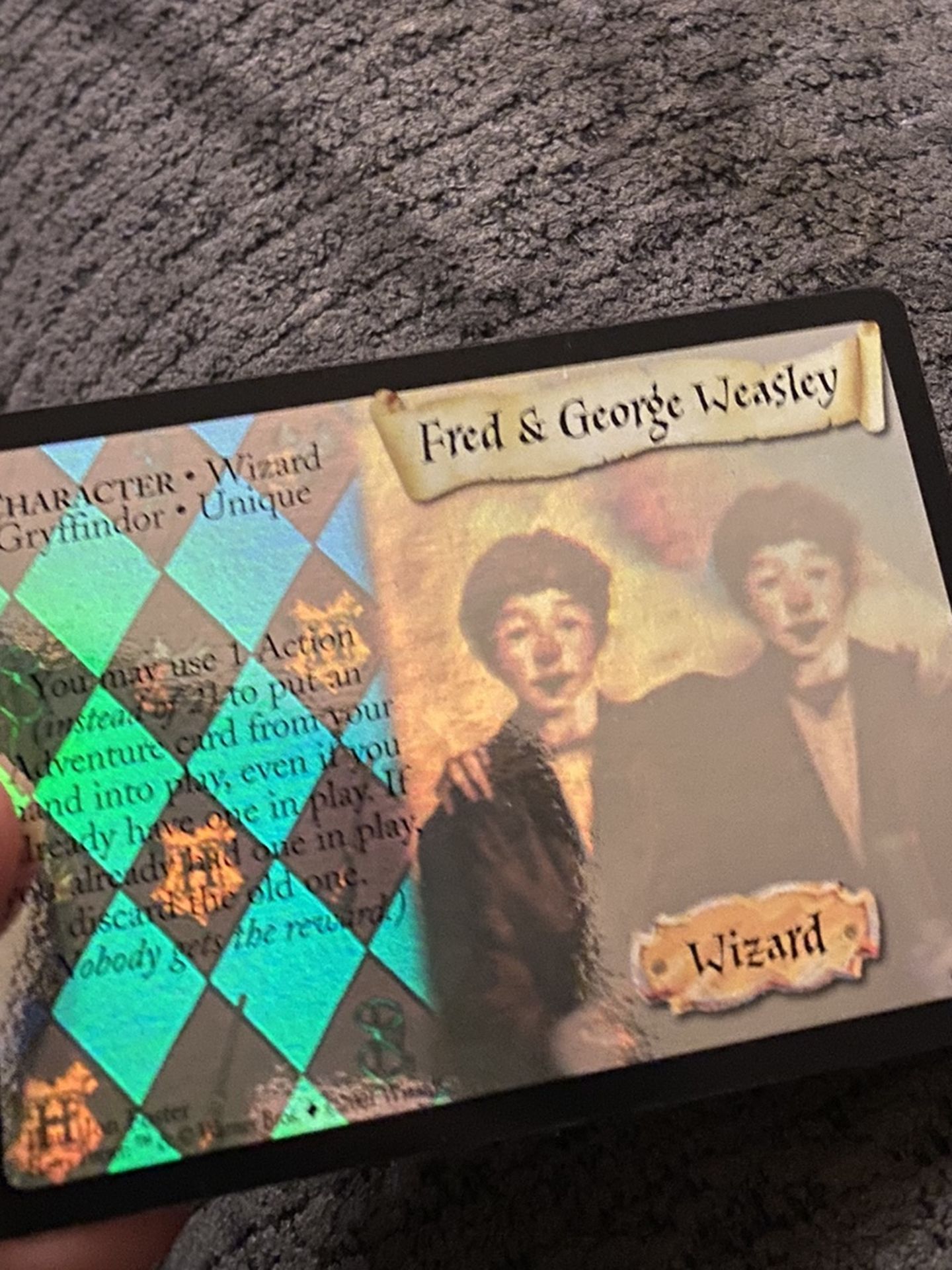 Harry Potter 2001 Trading Card Game Fred And George Weasly Rare 5/80