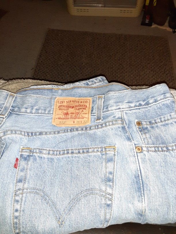 Levi 512 Slim Fit Jeans W36 × L32