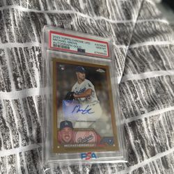 MICHAEL GROVE AUTO GOLD /50 PSA10 TOPPS CHROME
