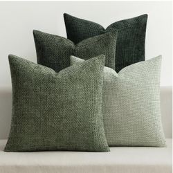 MIULEE Pack Of 4 Couch Throw Pillow Covers
