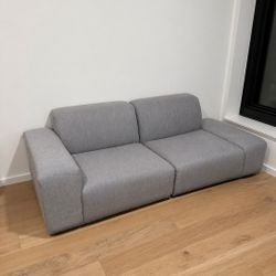 $1000 (Negociable) Castlery Todd Side Chaise Sofa (Light Grey) – Like New