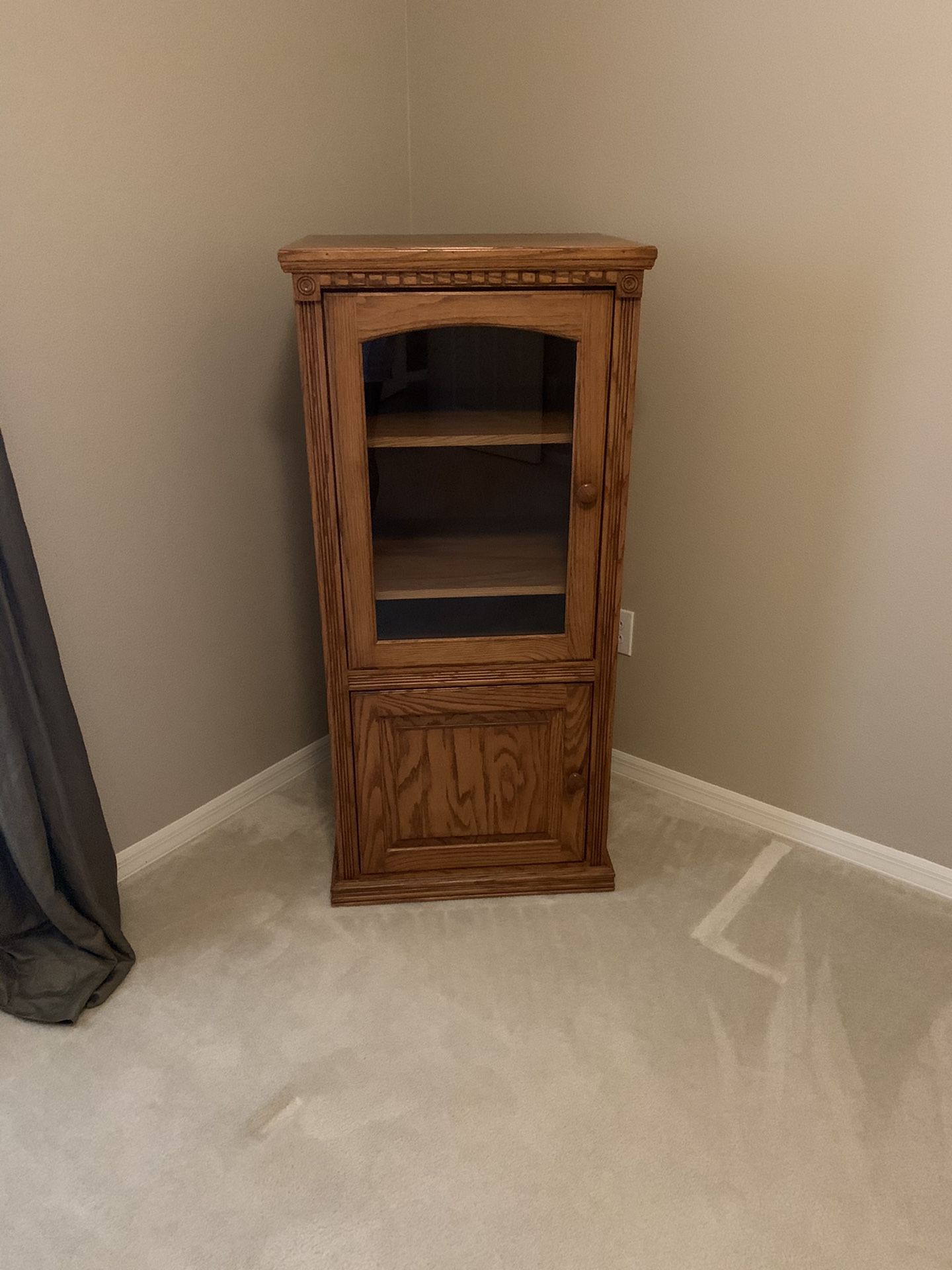 TV Solid Oak Cabinet