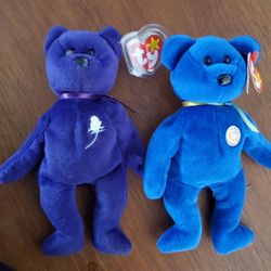 Princess Diana and Clubby Beanie Baby