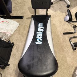 Good Condition Total Gym Exercise Equipment With Multiple Accessories 
