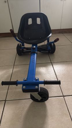Hover board with seat attachment