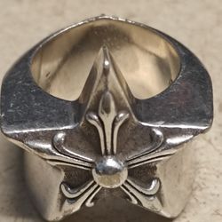 Chrome Hearts Spike Star Ring – Heavy .925 Sterling Silver (33g)