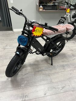 Brand New, Assembled TST X6 Moped Style Electric Bike