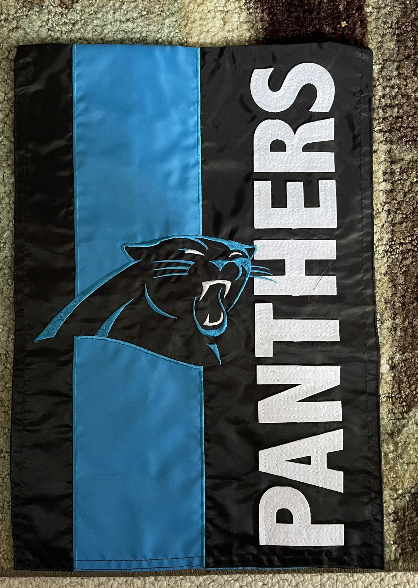 2-Sided NFL Carolina Panthers Yard/Garden Flag New $10