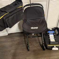 Doona Stroller With Base And Cupholder Attachment