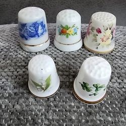 Vintage Thimble Collection Porcelain 30 Pieces