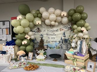 Baby shower banner.