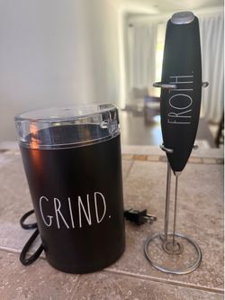 Coffee Grinder and Milk Frother Handheld Battery
