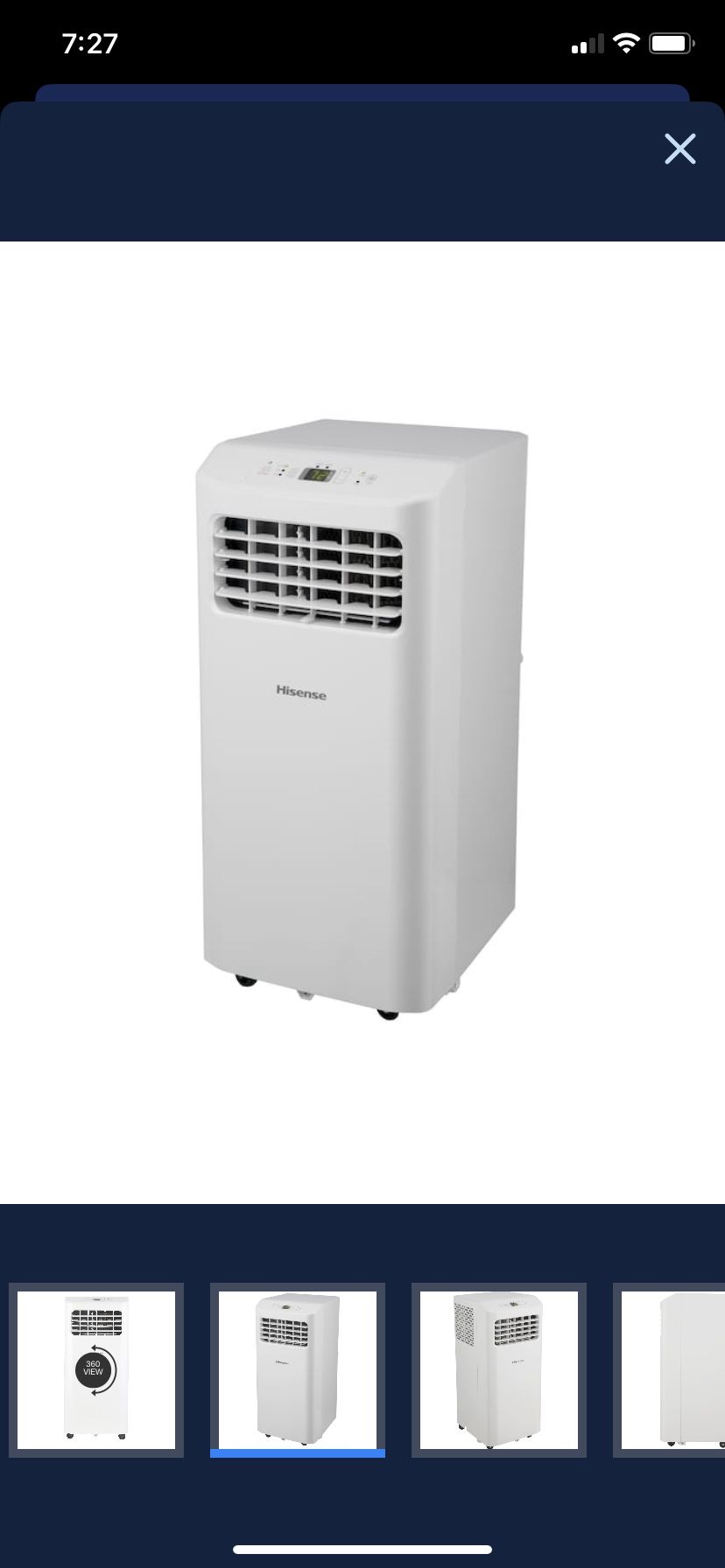 Hisense 6000 BTU Portable AC