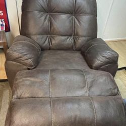 Recliners. Grey Suede 